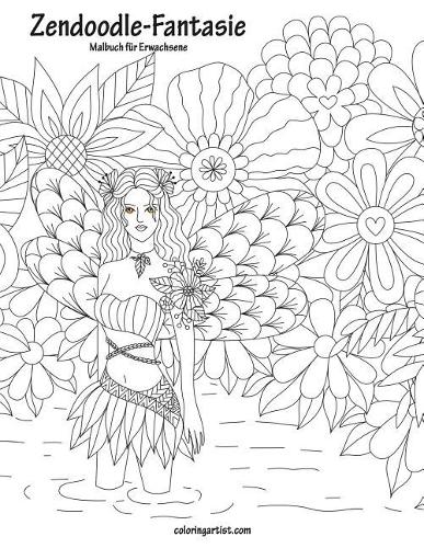 Malbuch mit Zendoodle-Fantasie für Erwachsene 1