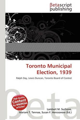 Toronto Municipal Election, 1939