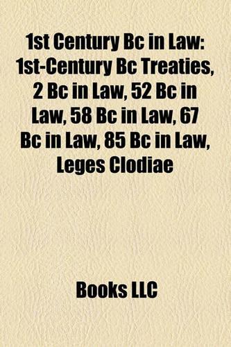 1st Century BC in Law
