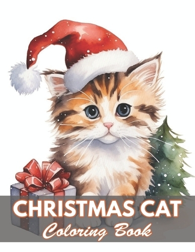 Christmas Cat Coloring Book