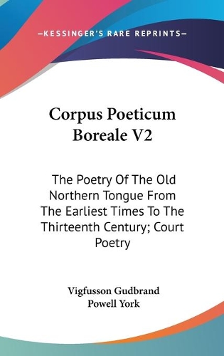 Corpus Poeticum Boreale V2