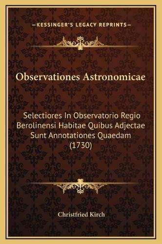 Observationes Astronomicae