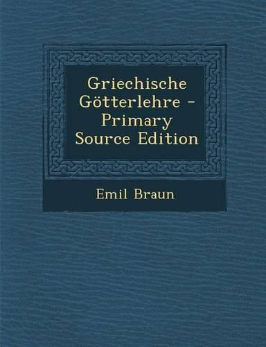 Griechische Gotterlehre