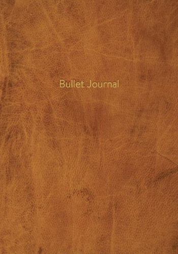 Bullet Journal: Classic Executive Dotted Grid Notebook - Vintage Tan Brown Leather Style, Softcover - 7 x 10 - 100 pages - Executive Style