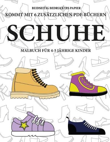 Malbuch für 4-5 jährige Kinder (Schuhe)
