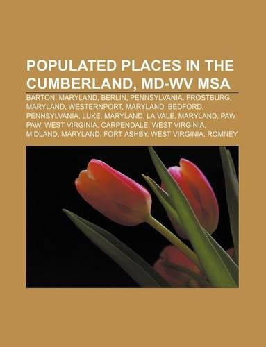 Populated Places in the Cumberland, MD-WV MSA