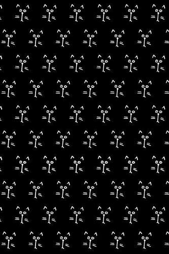 Journal Notebook For Cat Lovers Cats in the Dark Pattern 1