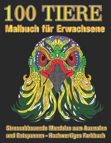 100 Tiere Malbuch für Erwachsene
