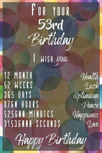 For your 53rd Birthday I wish You