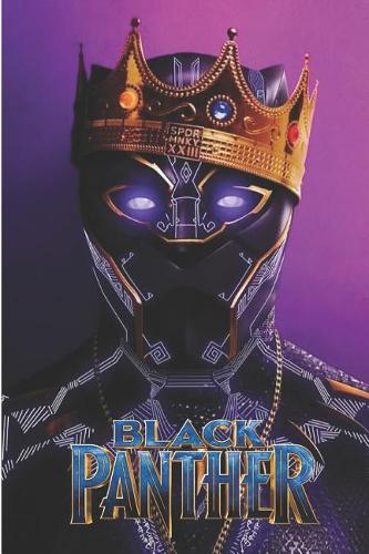 Black Panther: Avengers Big Cat Book Organize Notes, Ideas, Follow Up, Project Management, 6" x 9" (15.24 x 22.86 cm) - 120 Pages - Durable Soft Cover - Wide Ruled