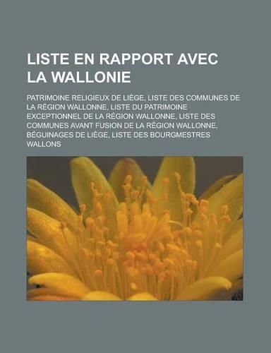 Liste En Rapport Avec La Wallonie