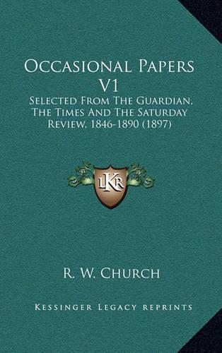 Occasional Papers V1