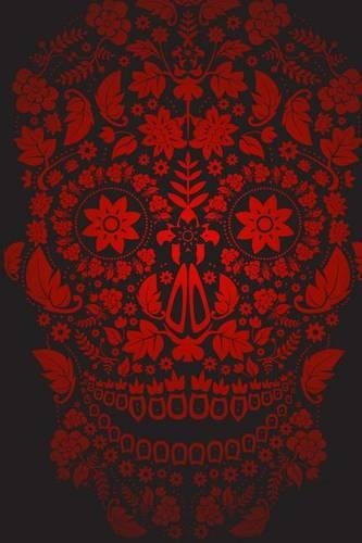 Black and Red Sugar Skull