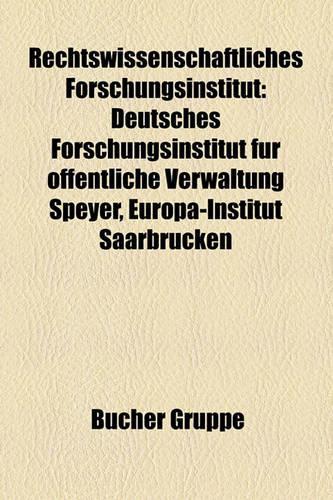 Rechtswissenschaftliches Forschungsinstitut