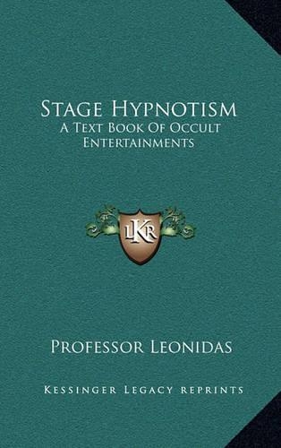 Stage Hypnotism