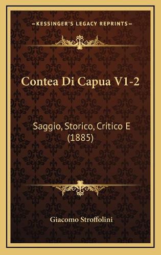 Contea Di Capua V1-2: Saggio, Storico, Critico E (1885)