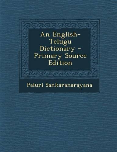 An English-Telugu Dictionary