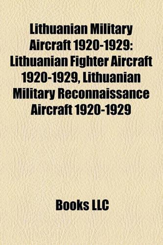 Lithuanian Military Aircraft 1920-1929