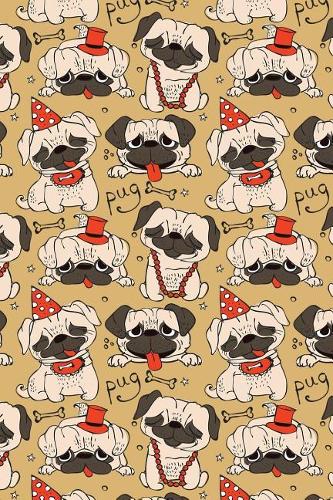 Bullet Journal Notebook Funny Pugs Pattern 7