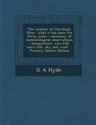 The Weather at Cleveland, Ohio