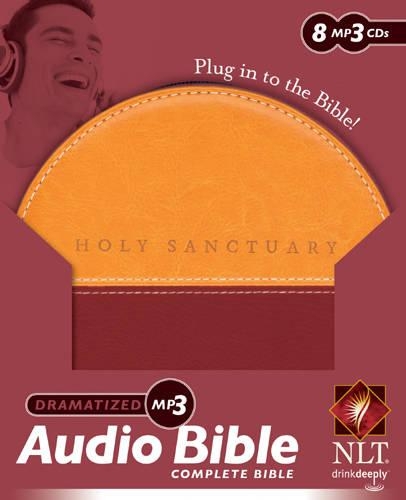 Holy Sanctuary Bible-NLT-Dramatized: Dramatized Edition, New Living Translation, Audio Bible, 2 Tone Leather Carrying Case
