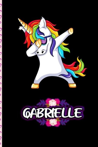 Gabrielle - Dabbing Unicorn personalized named Notebook