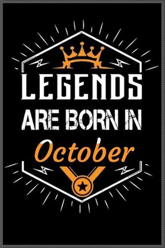legends are born in october: A Happy Birthday Notebook Journal for Kids, Birthday Journal for Girls & Boys / Birthday Gift ! - Composition Size (6*9) with 101 page