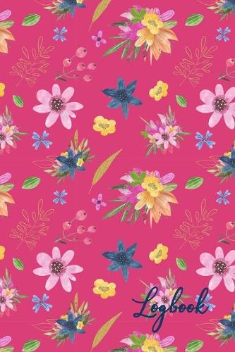 Logbook: An Organizer Logbook Keeper for All Your Passwords and Stuff, Red with Flowers