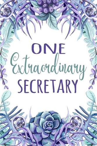 One Extraordinary Secretary: Admiration for Hard Work, Employee Appreciation Gift, Secretaries Day Gift, Award Gift, Gift for Hard Worker