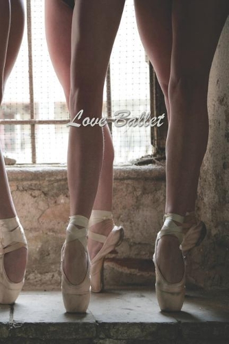 Love Ballet: 126 Page Softcover, Has Blank Pages with a Ballet Border, College Rule Composition (6