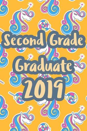 Second Grade Graduate Journal: Cute 2nd Grade Graduating Journal, Notebook and Sketchbook: Unicorn Orange Pattern Graduation Design
