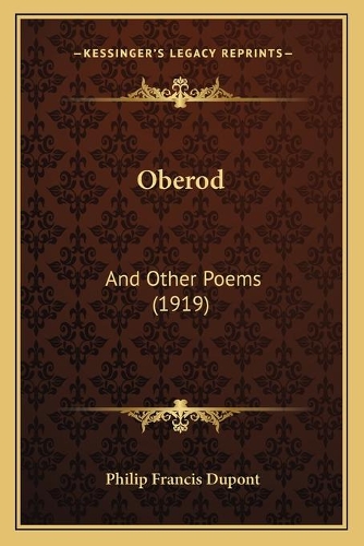 Oberod: And Other Poems (1919)(English)