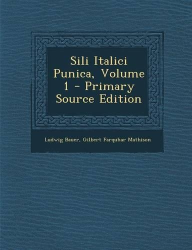 Sili Italici Punica, Volume 1