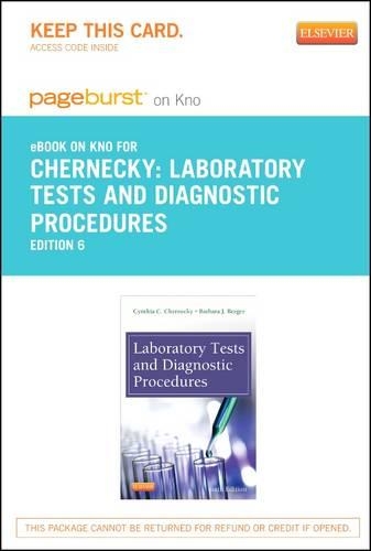 Laboratory Tests and Diagnostic Procedures - Elsevier eBook on Intel Education Study (Retail Access Card)