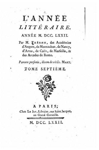L'Année littéraire - Tome VII