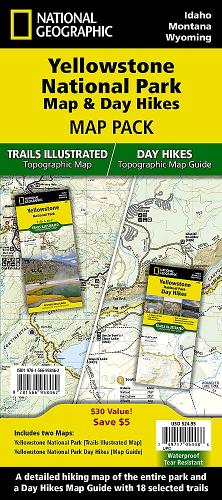 Yellowstone Day Hikes and National Park Map [Map Pack Bundle]: (National Geographic Trails Illustrated Map)