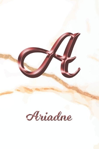 Ariadne: Sketchbook - Blank Imaginative Sketch Book Paper - Letter A Rose Gold White Marble Pink Effect Cover - Teach & Practice Drawing for Experienced & As