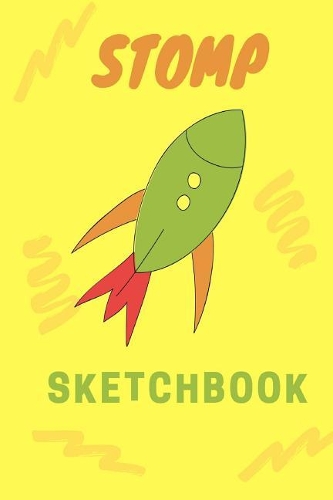 Stomp Sketchbook: Small Yellow Stomp Rocket, 6x9, Drawing, Doodling or Writing, Blank Notebook(Elite Sketchbook)
