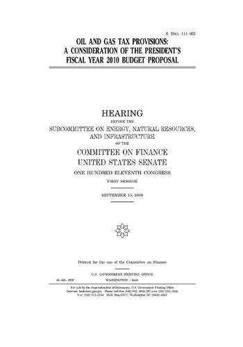 Oil and gas tax provisions