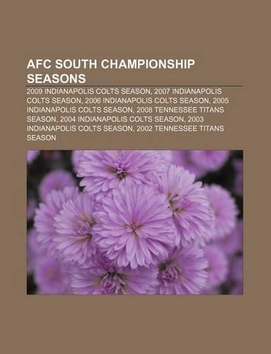 Afc South Championship Seasons