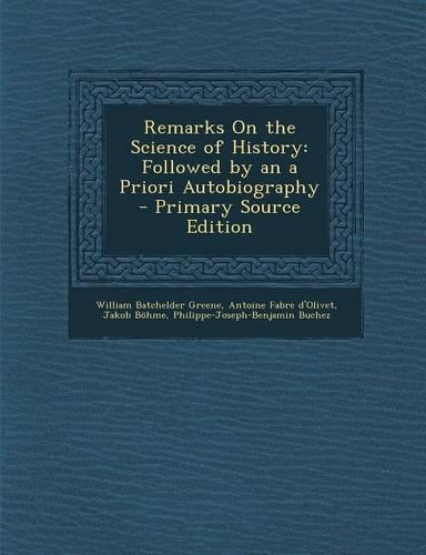 Remarks on the Science of History