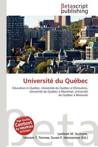 Universit Du Qu Bec