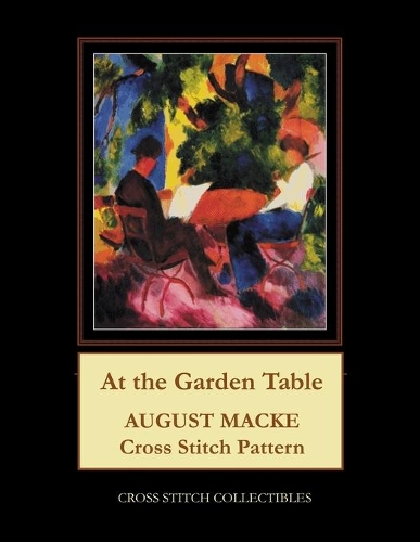 At the Garden Table: August Macke Cross Stitch Pattern