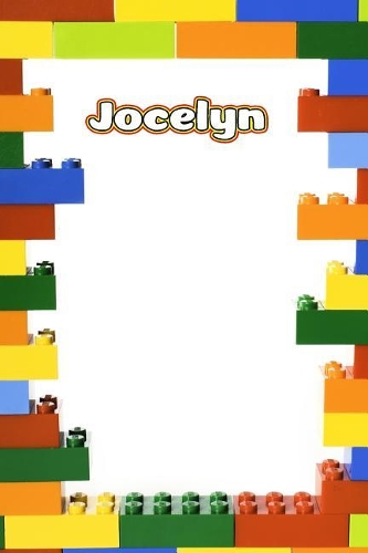 Jocelyn: Personalized Building Brick Journal, Diary Notebook, Log Featuring 120 Pages 6x9