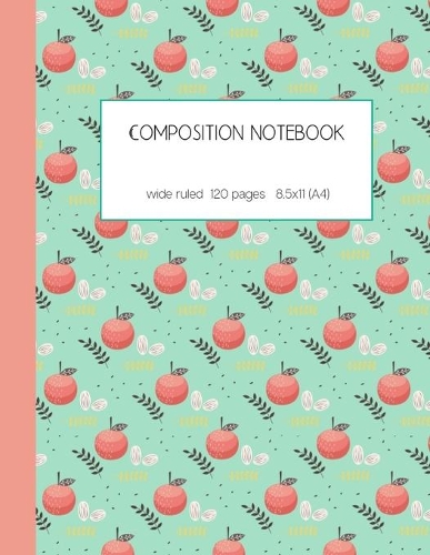 Composition notebook wide ruled 120 pages 8.5x11 (A4)