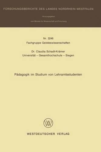 Pädagogik im Studium von Lehramtsstudenten