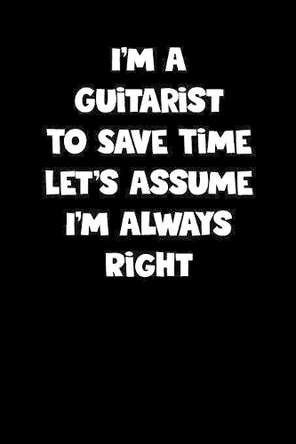 Guitarist Notebook - Guitarist Diary - Guitarist Journal - Funny Gift for Guitarist: Medium College-Ruled Journey Diary, 110 page, Lined, 6x9 (15.2 x 22.9 cm)