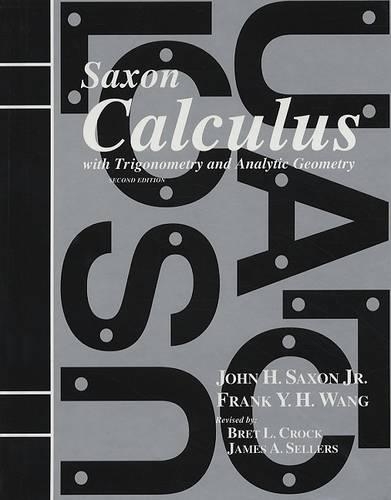 Student Edition 2002: (Saxon Calculus)