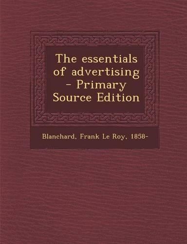 Essentials of Advertising: (English)