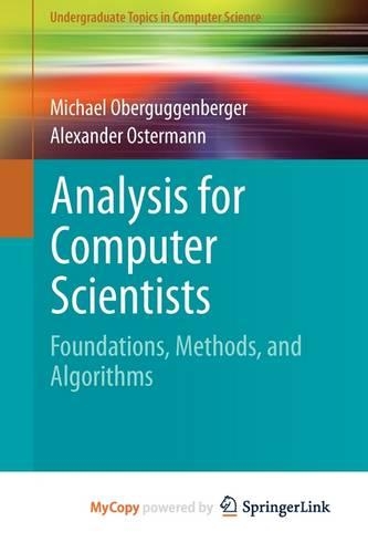 Analysis for Computer Scientists: (English)